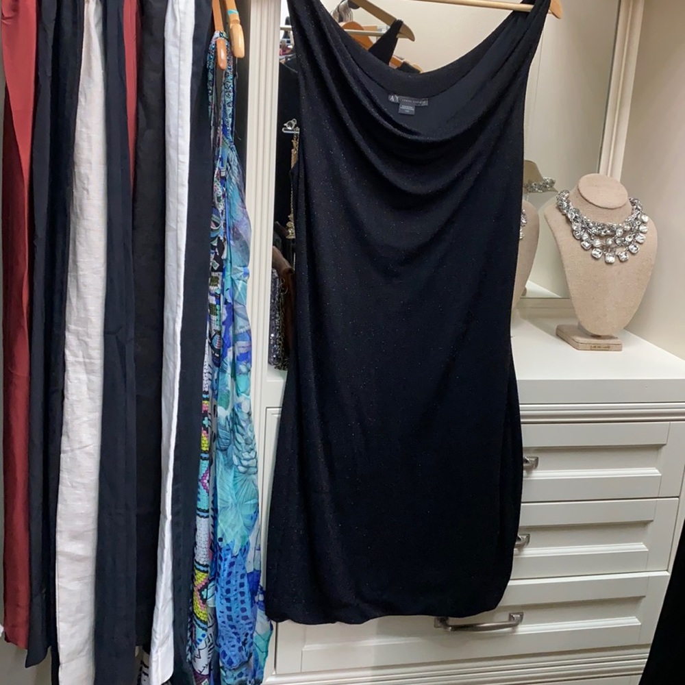 Black shimmery dress
